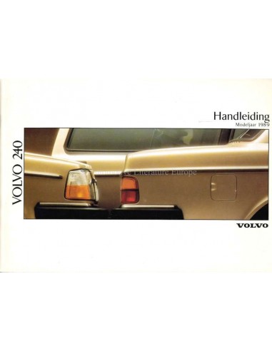 1991 VOLVO 240 OWNERS MANUAL DUTCH
