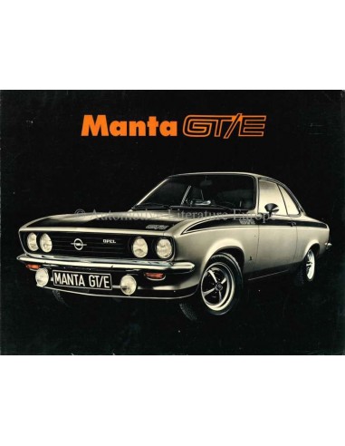 1974 OPEL MANTA GT/E BROCHURE NEDERLANDS