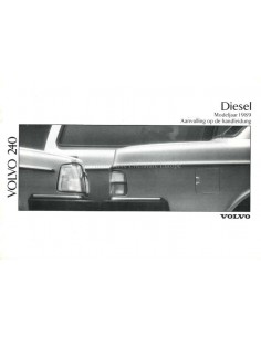 1989 VOLVO 240 DIESEL HANDLEIDING NEDERLANDS