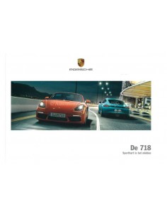 2018 PORSCHE 718 BOXTER & CAYMAN HARDCOVER BROCHURE NEDERLANDS