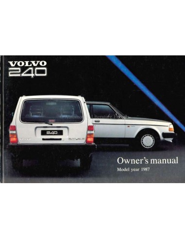 1987 VOLVO 240 OWNERS MANUAL ENGLISH