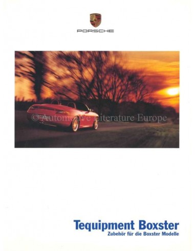 2000 PORSCHE BOXSTER TEQUIPMENT BROCHURE DUITS