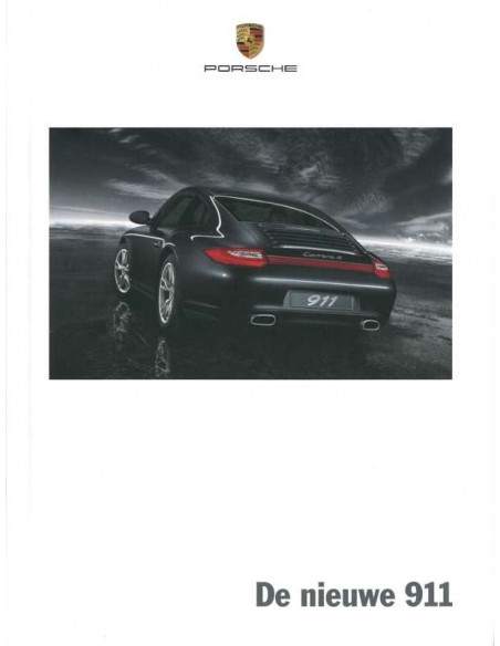 2008 PORSCHE 911 CARRERA HARDCOVER PROSPEKT NIEDERLÄNDISCH