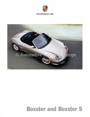 2004 PORSCHE BOXSTER & BOXSTER S BROCHURE ENGLISH (US)