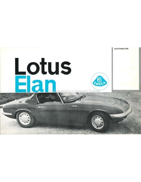 1962 LOTUS ELAN BROCHURE ENGLISH