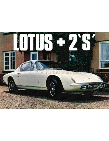 1969 LOTUS ELAN +2S BROCHURE ENGELS