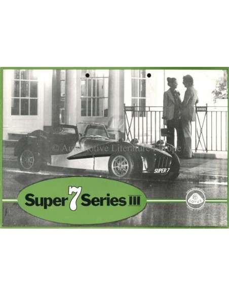1973 LOTUS SEVEN BROCHURE ENGLISH