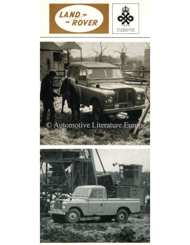 1960 LAND ROVER SERIES II BROCHURE ENGELS