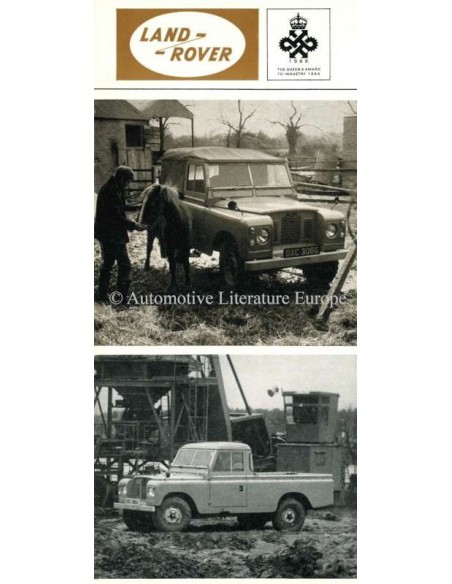 1960 LAND ROVER SERIES II BROCHURE ENGELS
