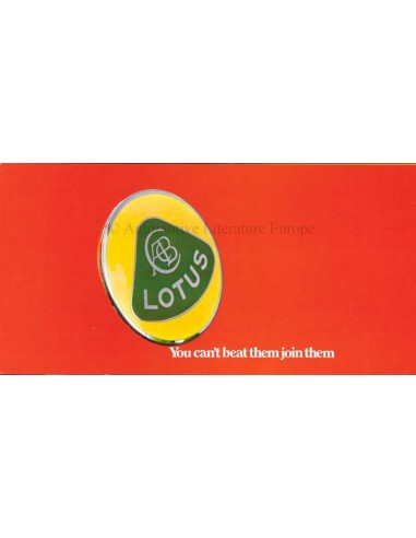 1971 LOTUS RANGE BROCHURE ENGLISH