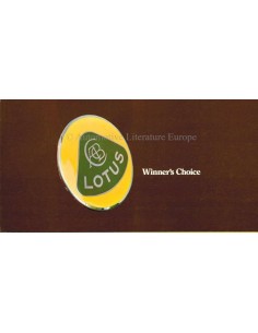 1973 LOTUS PROGRAMM PROSPEKT ENGLISCH