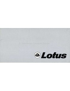 1977 LOTUS PROGAMMA BROCHURE ITALIAANS