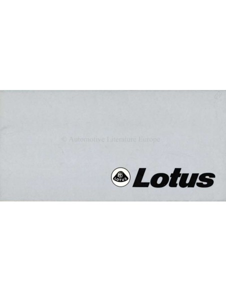 1977 LOTUS PROGRAMM PROSPEKT ITALIENISCH