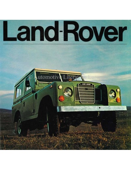 1973 LAND ROVER SERIES III BROCHURE ENGELS