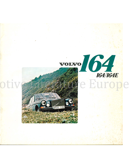 1972 VOLVO 164 E BROCHURE DUTCH