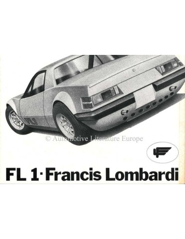 1972 FRANCIS LOMBARDI FL1 BROCHURE ITALIAANS