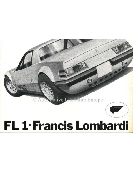 1972 FRANCIS LOMBARDI FL1 BROCHURE ITALIAN