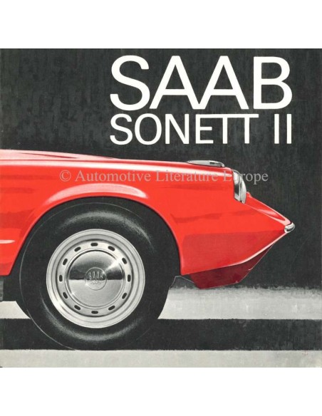 1966 SAAB SONETT PROSPEKT ENGLISCH