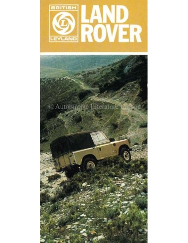 1974 LAND ROVER SERIES III BROCHURE ENGELS