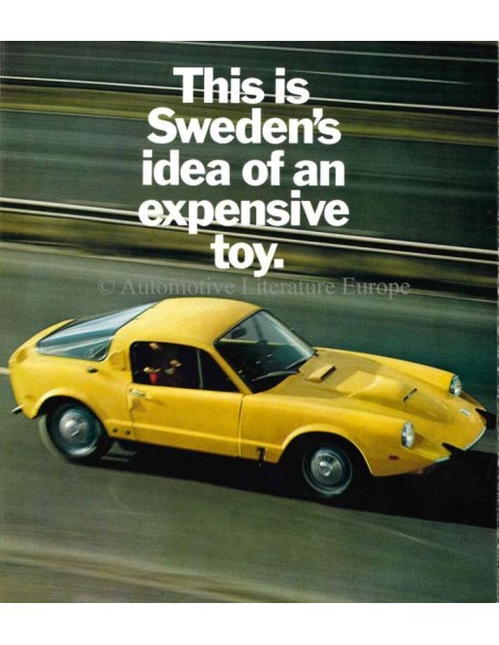 1969 SAAB SONETT V4 BROCHURE ENGLISH