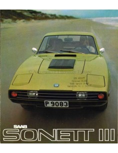 1970 SAAB SONETT BROCHURE ENGLISH (US)