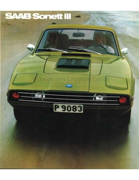 1971 SAAB SONETT BROCHURE ENGLISH (US)