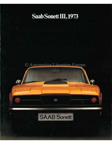 1973 SAAB SONETT BROCHURE ENGELS (USA)