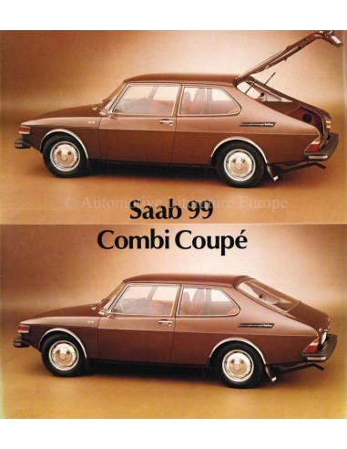 1976 SAAB 99 COMBI COUPÉ BROCHURE ENGLISH