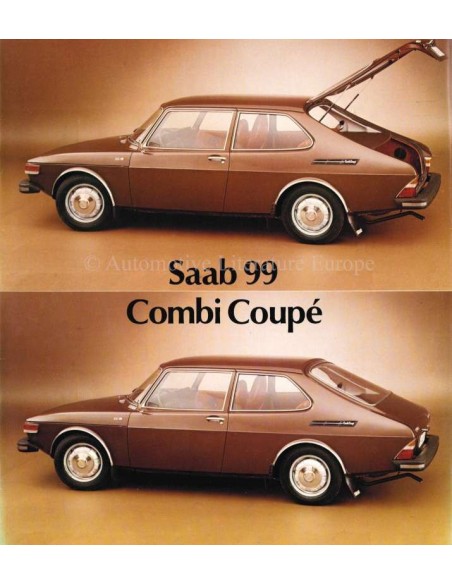 1976 SAAB 99 COMBI COUPÉ BROCHURE ENGELS