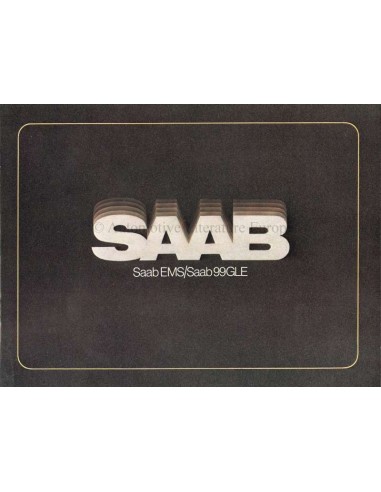 1977 SAAB 99 EMS / GLE BROCHURE NEDERLANDS