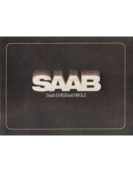 1977 SAAB 99 EMS / GLE BROCHURE DUTCH