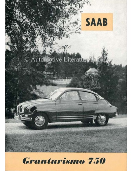 1961 SAAB 96 GRANTURISMO 750 BROCHURE ENGLISH (US)