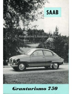 1961 SAAB 96 GRANTURISMO 750 PROSPEKT SCHWEDISCH