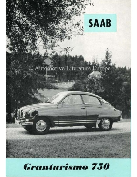 1961 SAAB 96 GRANTURISMO 750 BROCHURE SWEDISH