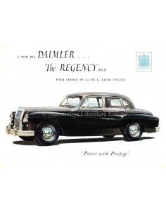 1955 DAIMLER REGENCY MARK II SALOON BROCHURE ENGELS