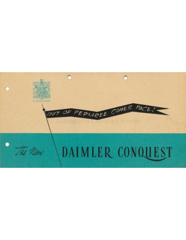 1947 DAIMLER CONQUEST BROCHURE ENGELS