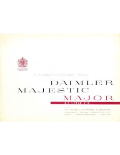 1960 DAIMLER MAJESTIC MAJOR BROCHURE ENGLISH