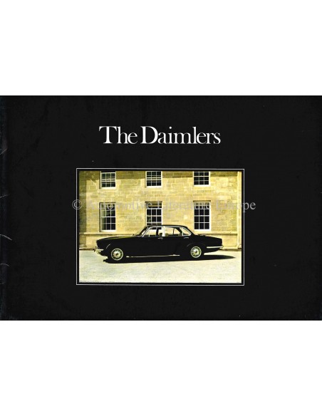 1974 DAIMLER SOVEREIGN / DOUBLE-SIX PROGRAMM PROSPEKT ENGLISCH