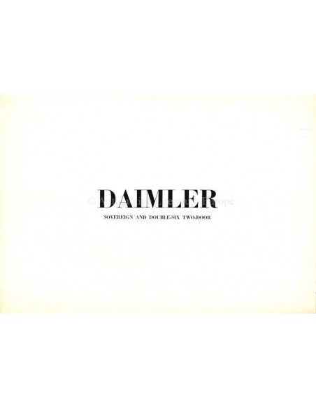 1974 DAIMLER SOVEREIGN / DOUBLE-SIX TWO-DOOR BROCHURE ENGLISH