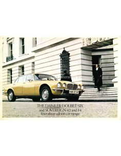 1976 DAIMLER DOUBLE-SIX / SOVEREIGN FOUR-DOOR BROCHURE ENGELS