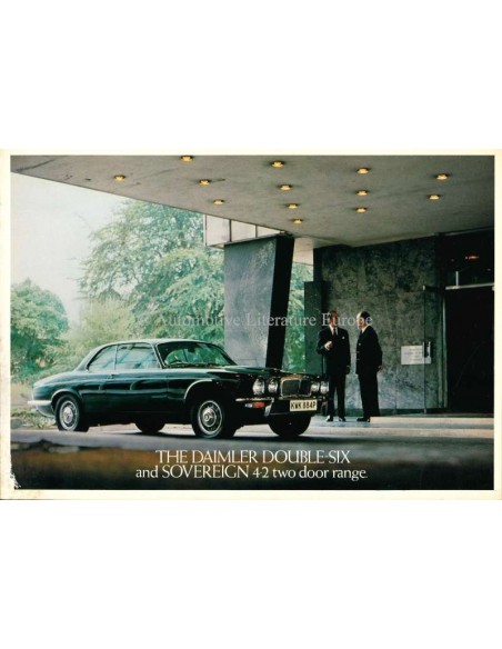 1977 DAIMLER DOUBLE-SIX / SOVEREIGN TWO-DOOR BROCHURE ENGLISH