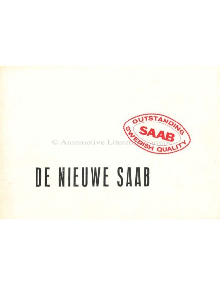 1955 SAAB 92B BROCHURE DUTCH