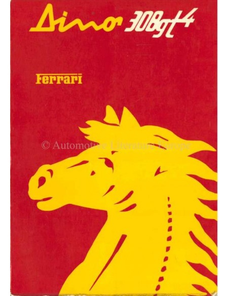 1976 FERRARI DINO 308 GT4 INSTRUCTIEBOEKJE 124/76