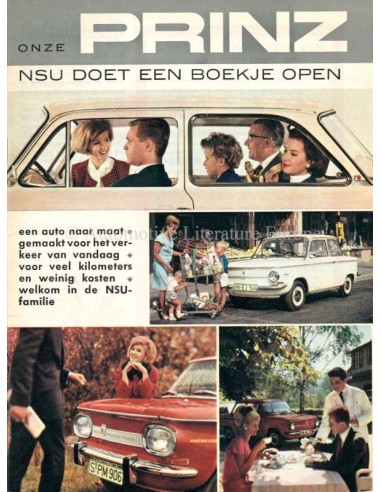 1965 NSU PROGRAMM PROSPEKT NIEDERLÄNDISCH