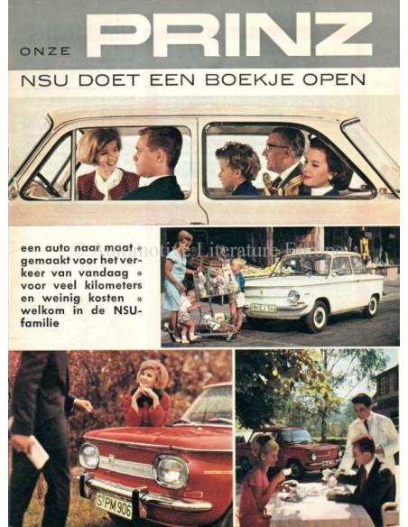 1965 NSU PROGRAMMA BROCHURE NEDERLANDS