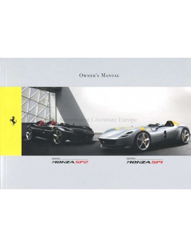 2019 FERRARI SP1 & SP2 INSTRUCTIEBOEKJE ENGELS