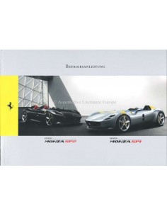 2019 FERRARI SP1 & SP2 OWNERS MANUAL GERMAN