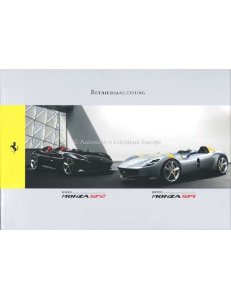 2019 FERRARI SP1 & SP2 BETRIEBSANLEITUNG DEUTSCH