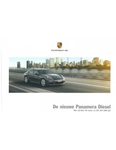 2014 PORSCHE PANAMERA DIESEL HARDCOVER BROCHURE DUTCH