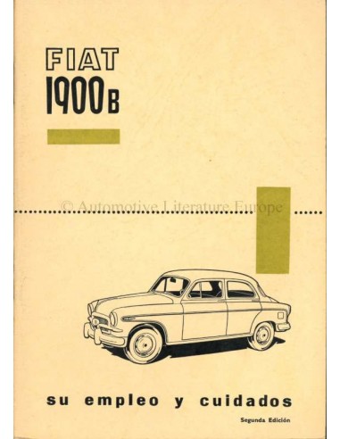 1957 FIAT 1900 B OWNERS MANUAL SPANISH
